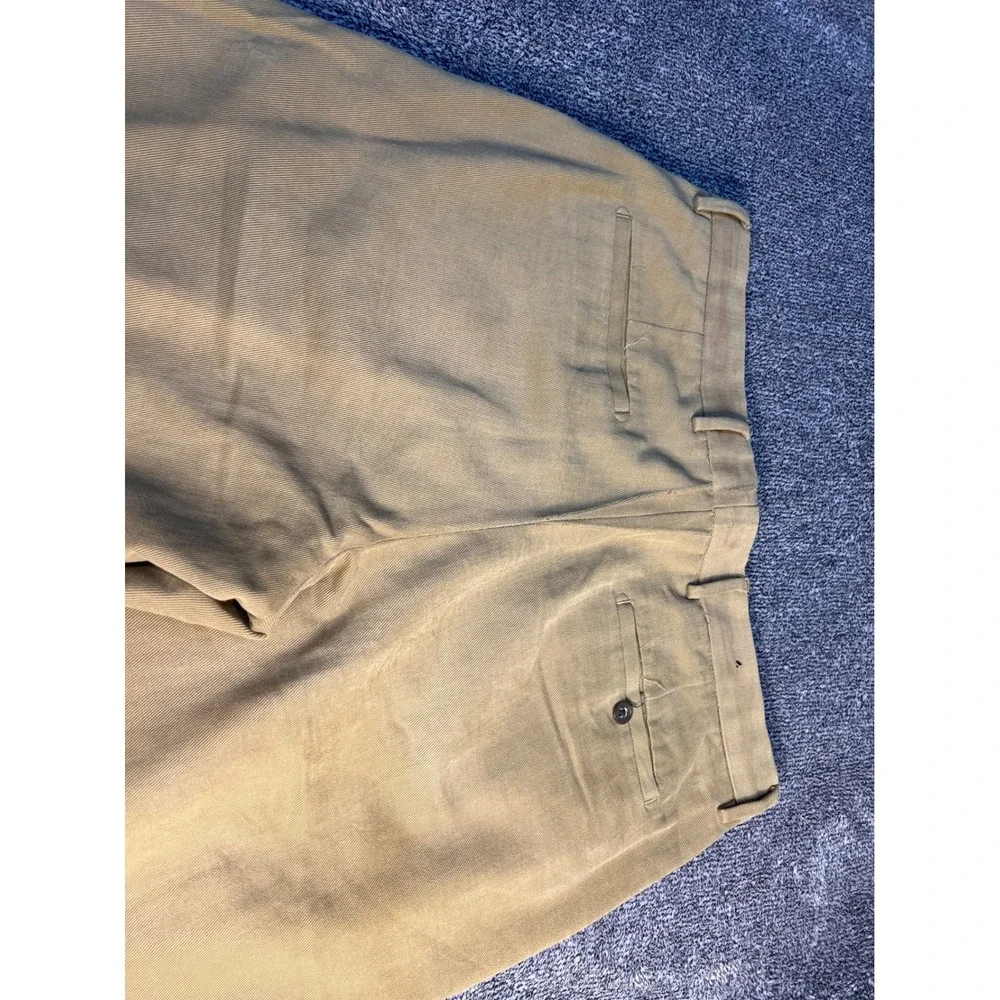 Banana Republic Dress Chino Khaki Tan Cotton Pants 34x30 Mens Straight Leg